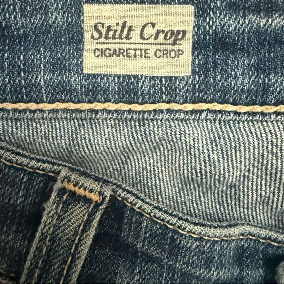 AG Adriano Goldschmied Stilt Crop Cigarette Jeans Women’s Blue Denim - Picture 5 of 10